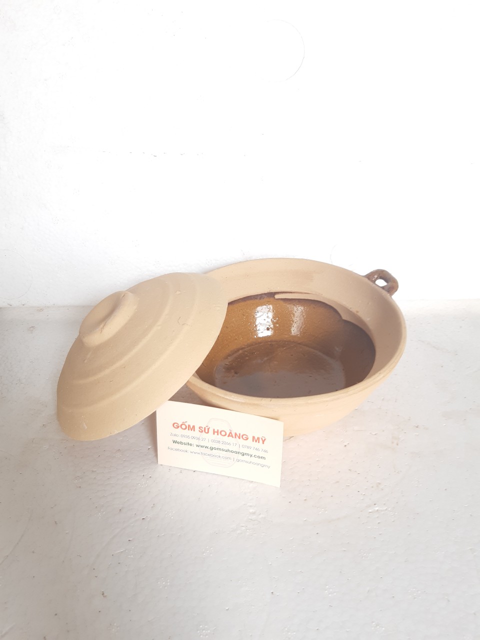 Combo 3 Nồi đất trán men nhỏ C6*R16 cm