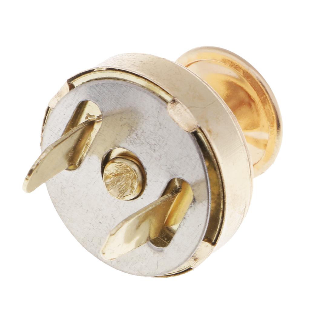 20 Bộ 18 Mm Kim Loại Từ Khóa Nút Túi Ví Cầm Vàng Bạc