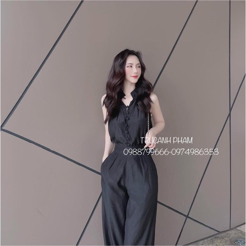 Bộ đũi nữ quần dài ống rộng tôn dáng 2 chi tiết quần suông ống rộng và áo đũi chất mềm thoáng mịn