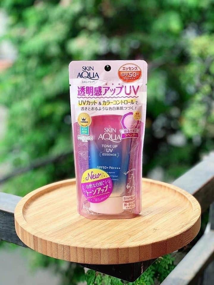 Kem chống nắng Skin Aqua Tone up UV Essence SPF 50+PA++++ nội địa Nhật Bản 80 gram