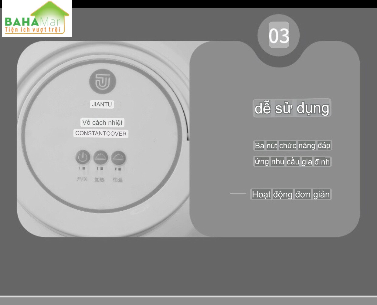 LỒNG BÀN CÁCH NHIỆT THÔNG MINH GIỮ ẤM MÓN ĂN, MÂM CƠM ĐỂ PHẦN VÀ RÃ ĐÔNG, KHỬ TRÙNG, CHỐNG BỤI "BAHAMAR" Giúp có các bữa ăn được giữ ấm nóng