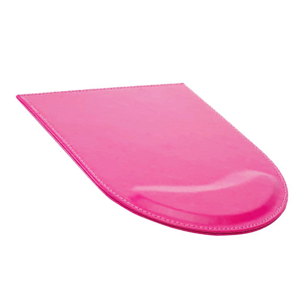 Mouse Pad Non Slip Pu Leather Mouse Mat with Wrist Support