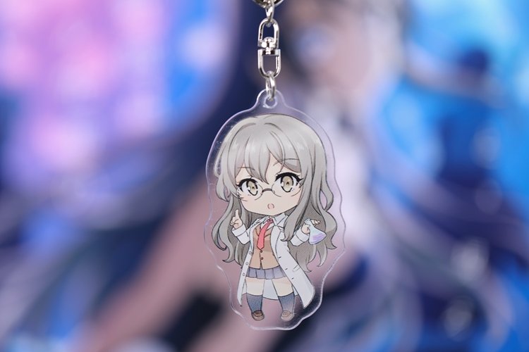 Móc Khóa Anime chibi Bunny Girl Senpai ( Mica trong acrylic)