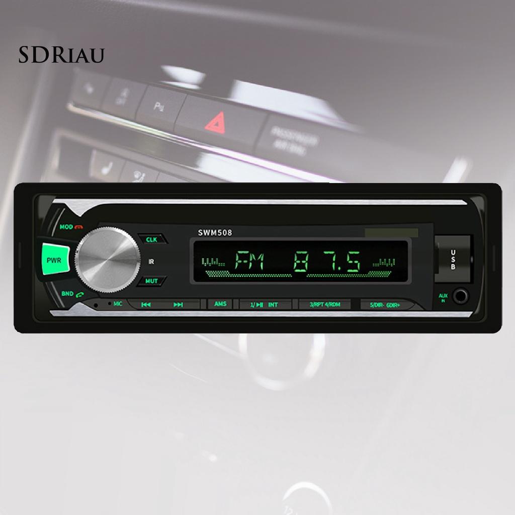 *QCDZ* 508 12V Car Bluetooth U Disk/TF Card/AUX/FM Radio Audio Stereo MP3 Player