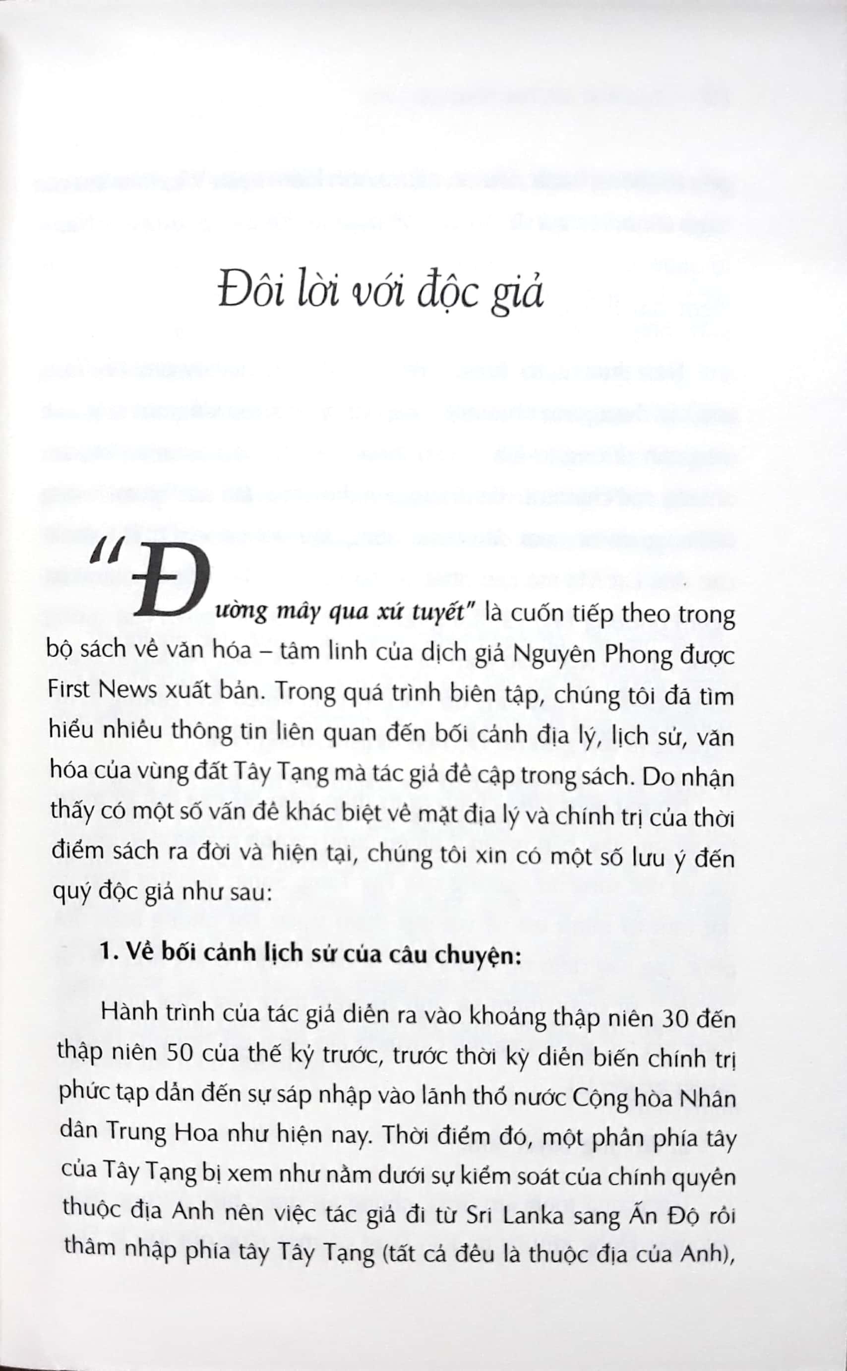 Đường Mây Qua Xứ Tuyết (Tái Bản)