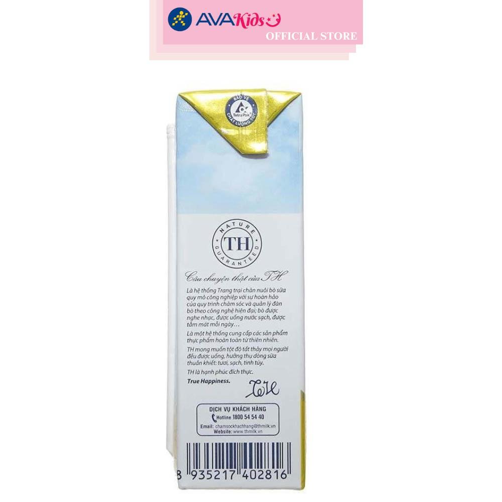 Thùng 48 hộp sữa tươi tiệt trùng TH true MILK Top Kid Organic có đường hương kem vanilla tự nhiên 180 ml (từ 1 tuổi)