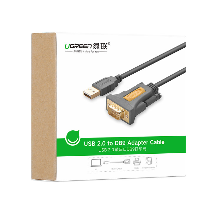 Cáp USB to Com dài 1,5m chính hãng Ugreen 20211