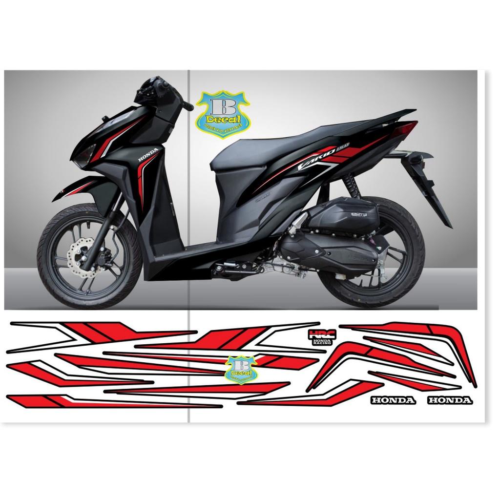 Tem rời dành cho vario 150 đỏ đen nhám