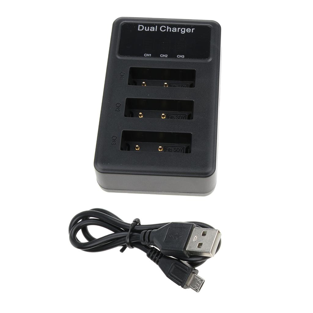 3-Channel Battery Charger for Sony NP-BX1 Cyber-shot DSC-RX100, DSC-RX100 II, DSC-RX100M II, DSC-RX100 III, DSC-RX100 V, DSC-RX100 IV, HDR-CX405