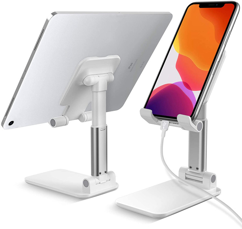 Adjustable Phone Holder Foldable Tablet Stand Mobile Phone Mount Compatible with All Smartphones
