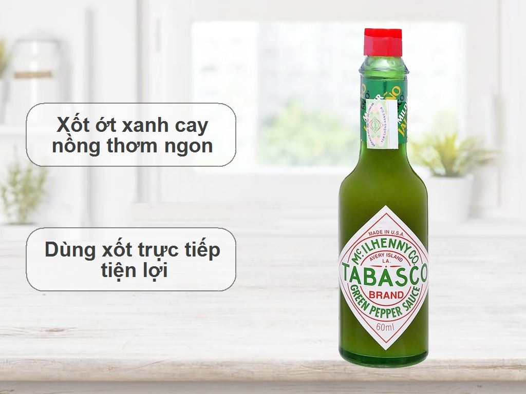 Sốt ớt xanh hiệu Tabasco 60ml