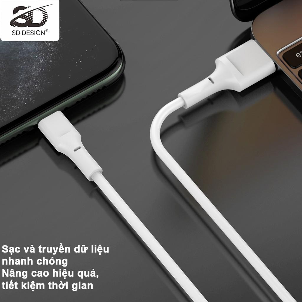 Cáp sạc Micro SD DESIGN M4 - sạc ổn định, chất liệu PC cao cấp, an toàn khi sử dụng, bảo hành 1 đổi 1