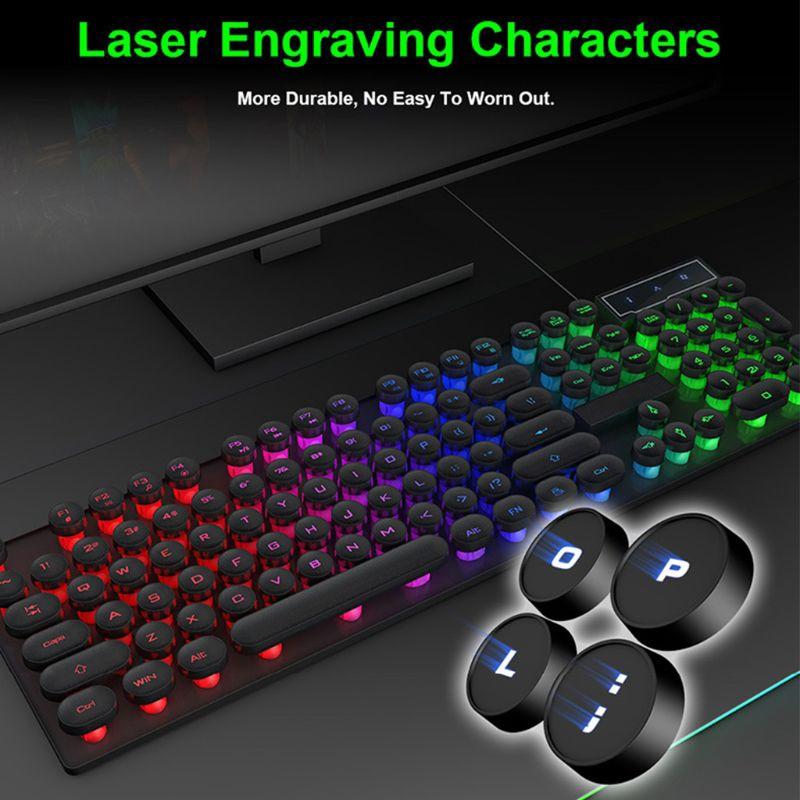 Bàn Phím Dây 104 Phím Rgb Chất Lượng Cao