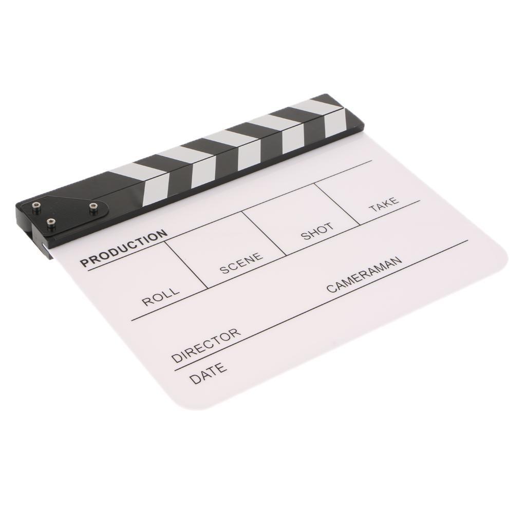 Movie Director Acrylic Dry Erase Slate Scene Prop Clapboard English