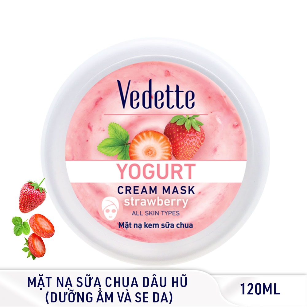 Bộ sưu tập mặt nạ kem sữa chua Vedette Clay Mask cho da khô