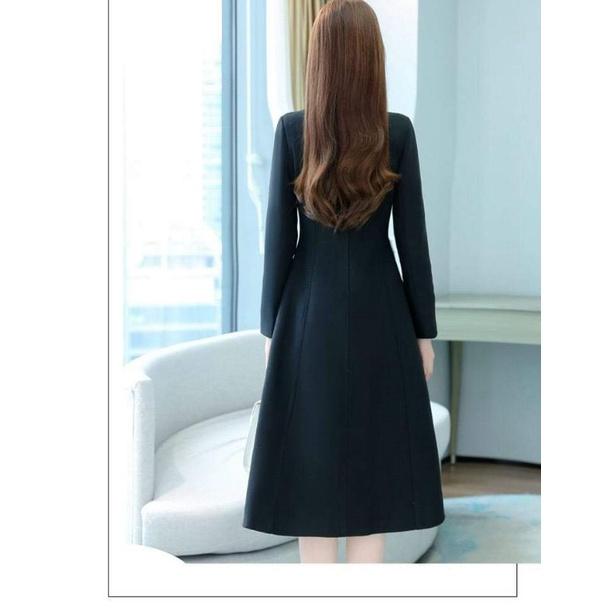 ÁO KHOÁC DẠ CỔ TRỤ DÁNG DÀI CAO CẤP