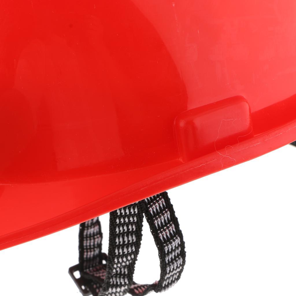 Pack of 2Pcs Solar Powered Lightweight Work Helmet Head Protection Hard Hat with Cooling Fan Red / Yellow