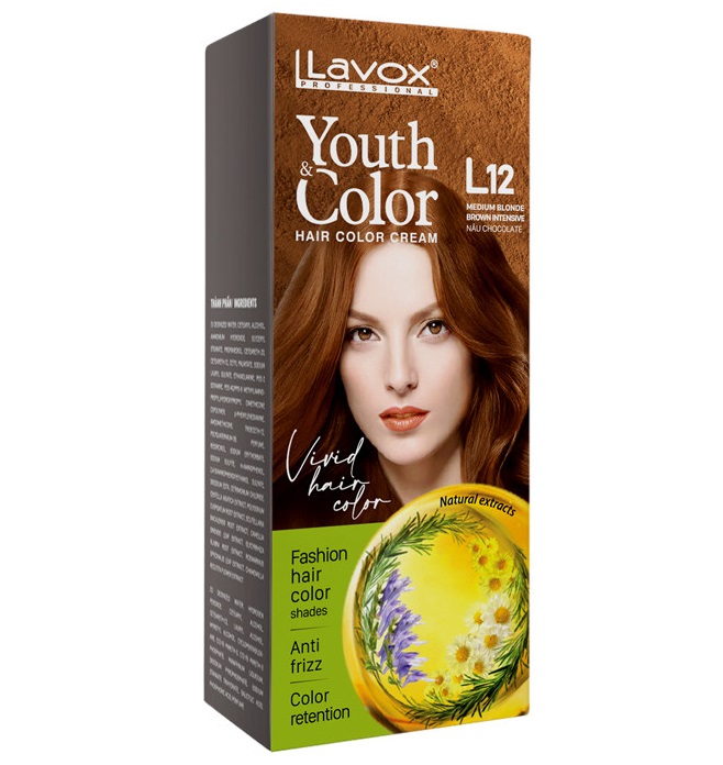 (Nâu Chocolate) Kem Nhuộm Tóc Màu Thời Trang Lavox Youth&Color L12 - Màu Nâu Chocolate