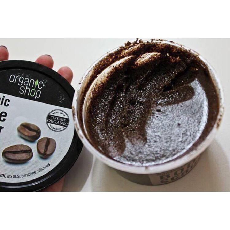 Tẩy Tế Bào Chết Toàn Thân Organic Shop Organic Coffee &amp;amp; Sugar Body Scrub 250ml (Hương Cafe)