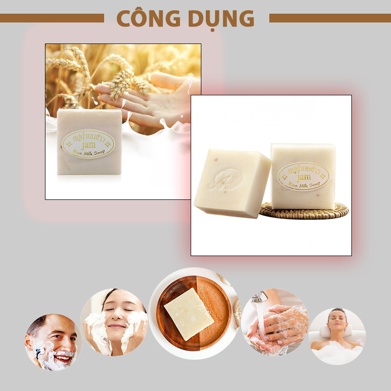 Combo 1 Lốc 6 Cục Xà Phòng Cám Gạo Và 6 Cục Xà Phòng Nghệ Cam Thái Lan