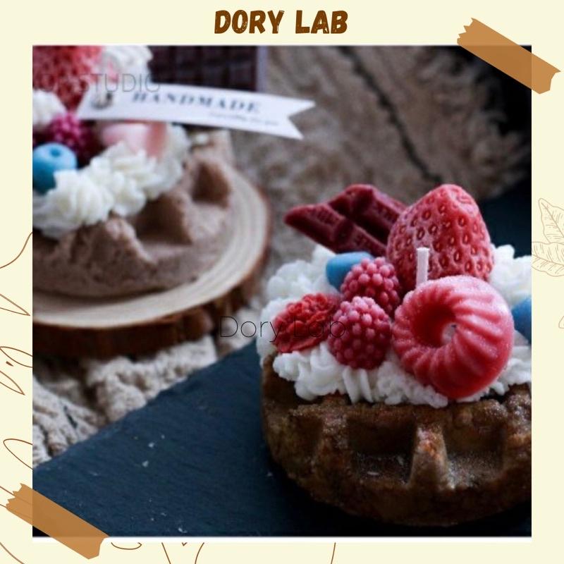 Nến Thơm Bánh Karo Mix Topping Handmade, Phụ Kiện Trang Trí - Dory Lab