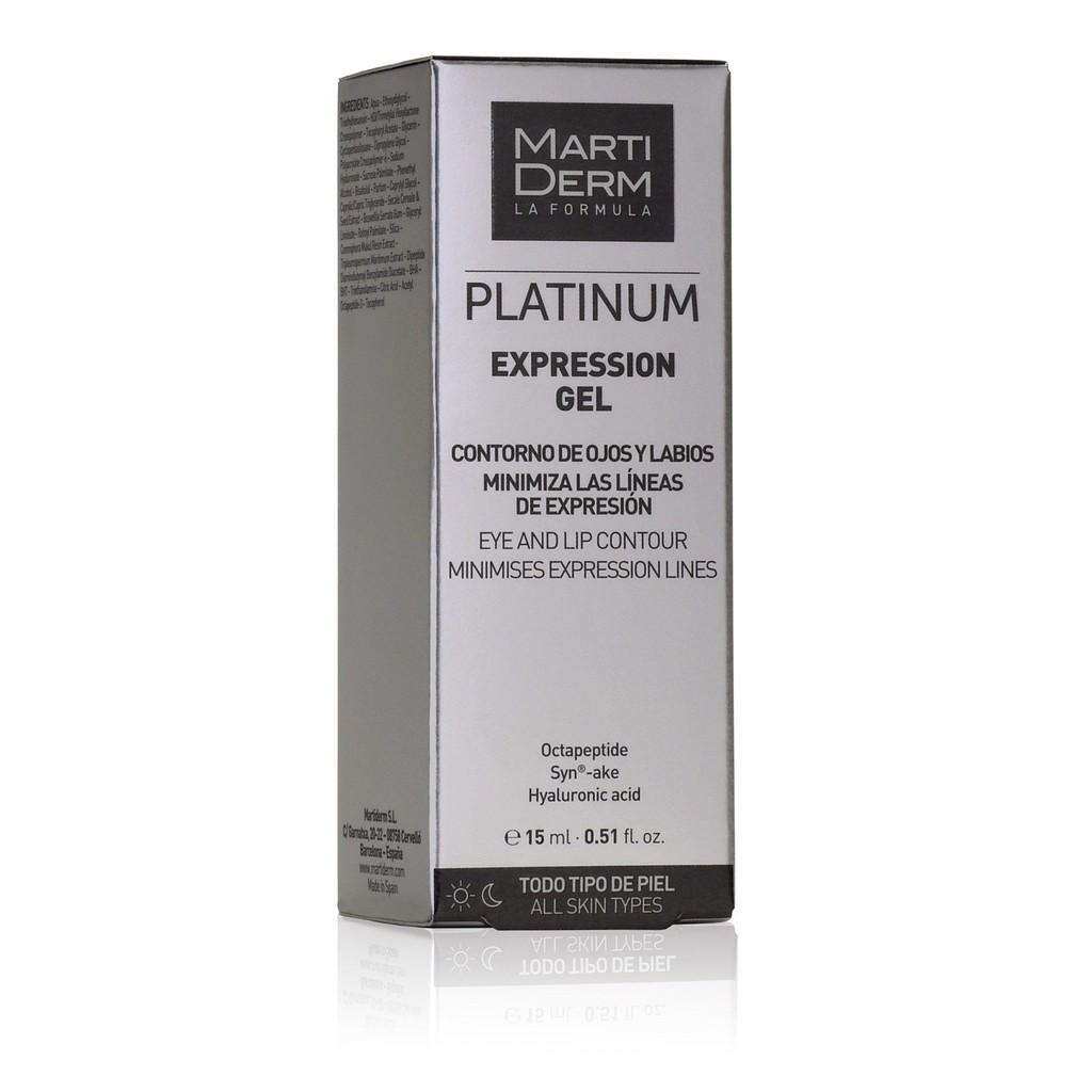 Gel Dưỡng Làm Đầy Rãnh, Giảm Nhăn Đuôi Mắt &amp; Khóe Miệng - MartiDerm Platinum Expression Gel (15ml)