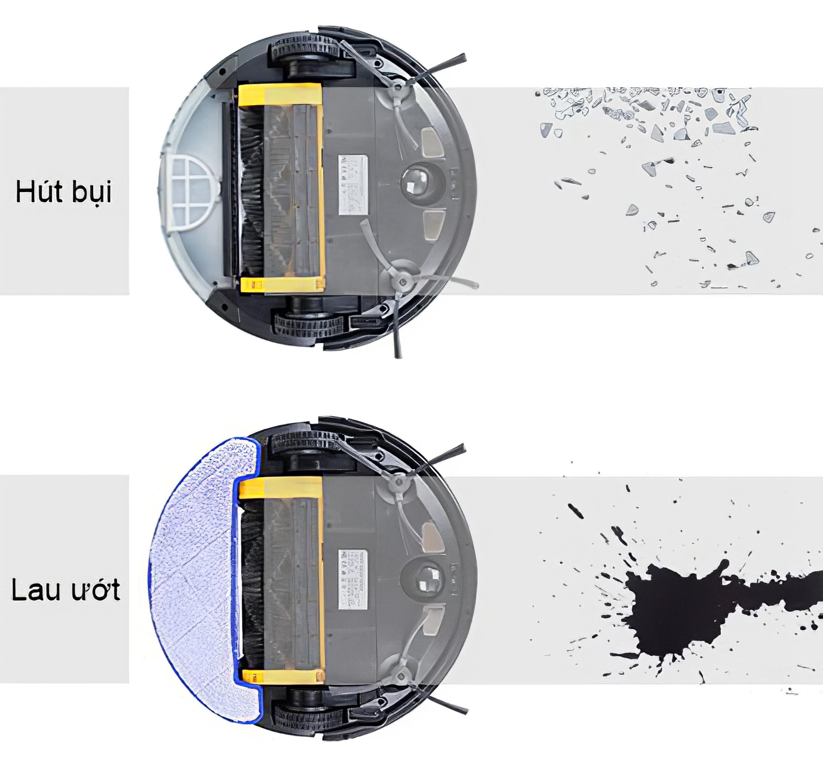 Robot Hút Bụi Lau Nhà Thông Minh ULTTY, Kết Nối App Điện Thoại, Công Suất 2000Pa, Tự Động Sạc, Chống Va Chạm, Nhập Khẩu