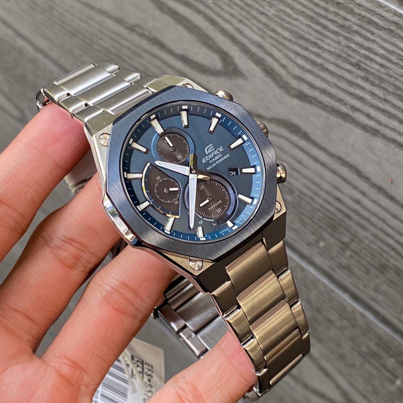 Đồng hồ nam Casio Edifice EFS-S570DB-2AUDF Kính Saphire - Năng lượng mặt trời | EFS-S570DB-2A