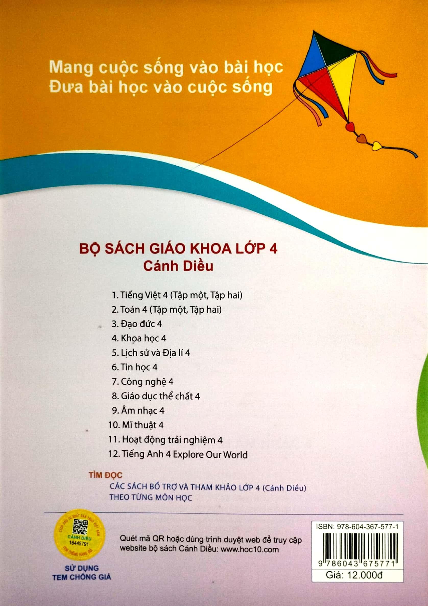 Vở Thực Hành Âm Nhạc 4