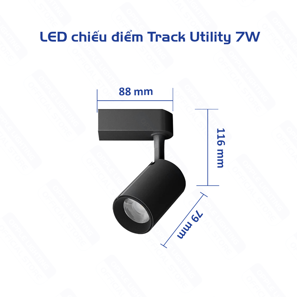 Hình ảnh Bộ Đèn Thanh Ray LED OPPLE Utility - Chip LED Chất Lượng Cao, Len Quang Học Tinh Tế