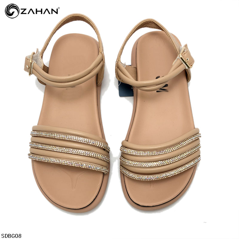 Sandal bé gái quai nhiều dây phối đá SDBG08