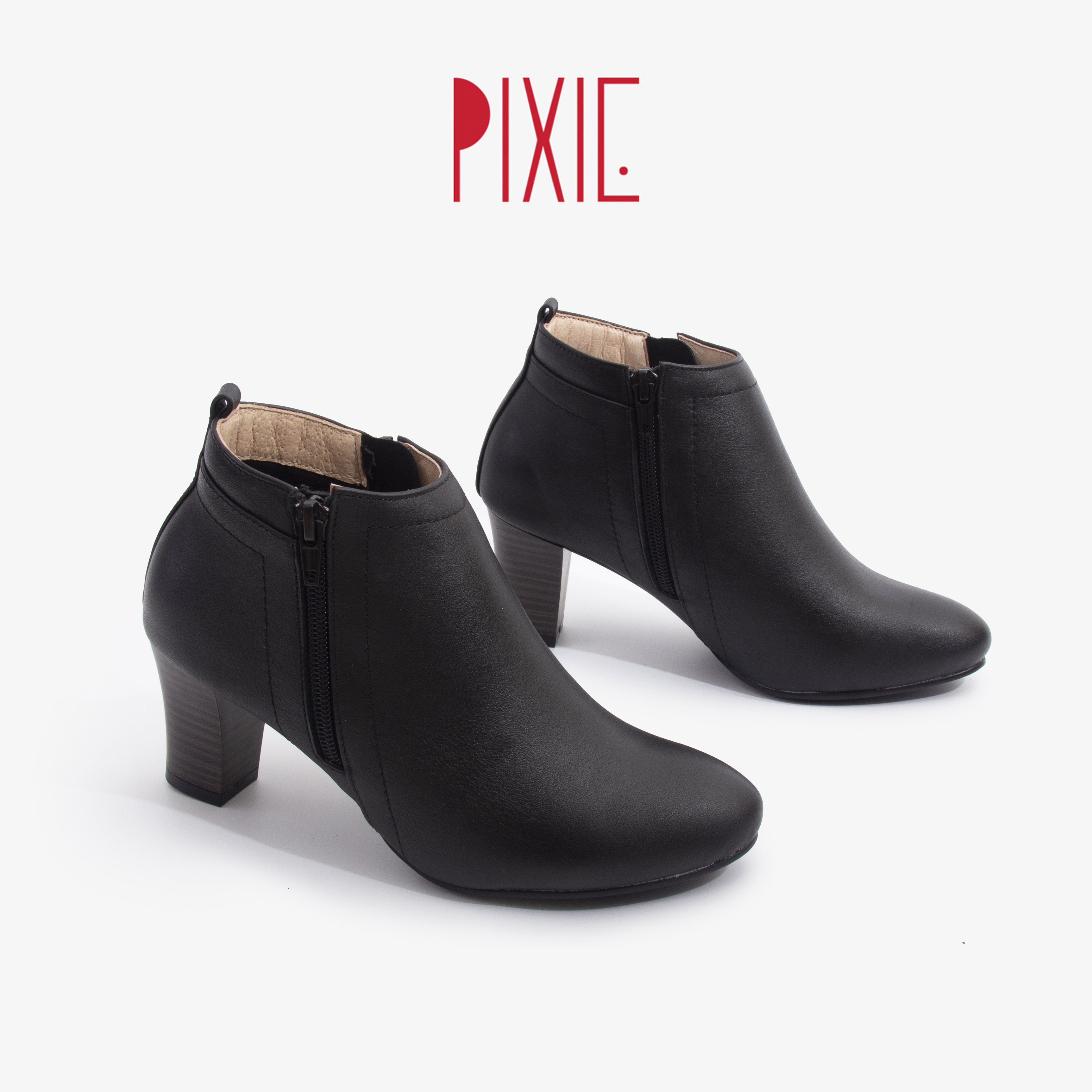 Giày Boot Nữ 6P Da Thật Pixie P039