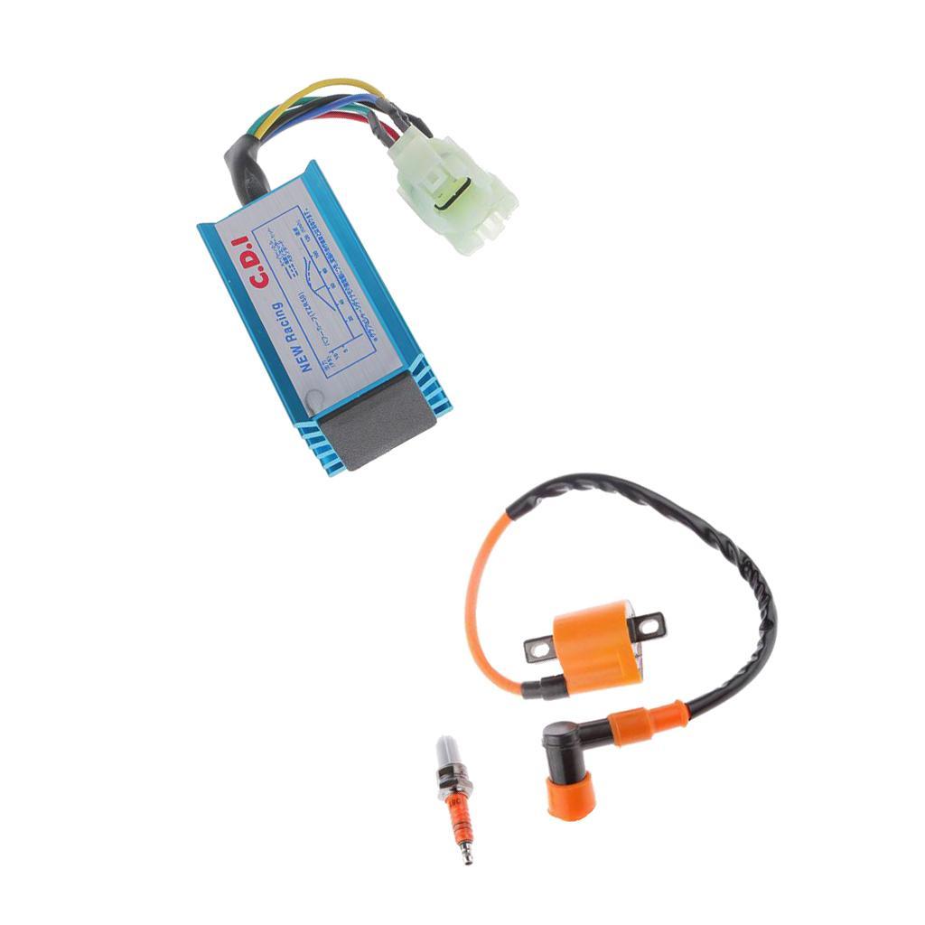 High Performance CDI & Ignition  & Spark Plug for GY6 Engine 50CC-125CC