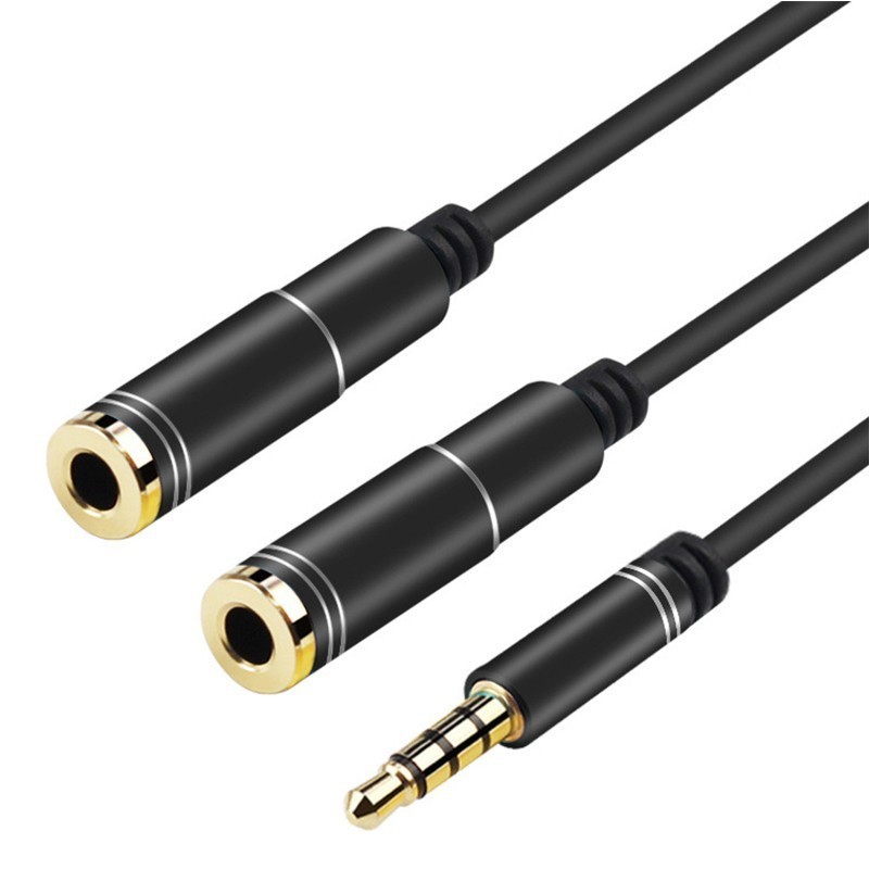 Cáp chia 2 cổng Audio 3.5mm 1 đầu đực ra 2 đầu cái 20cm AV123 10532 Cáp chia Jack 3,5mm dương ra 2 đầu âm 3,5mm Cáp âm thanh 3.5Mm Màu dài Av141-30618 – Hàng Nhập Khẩu