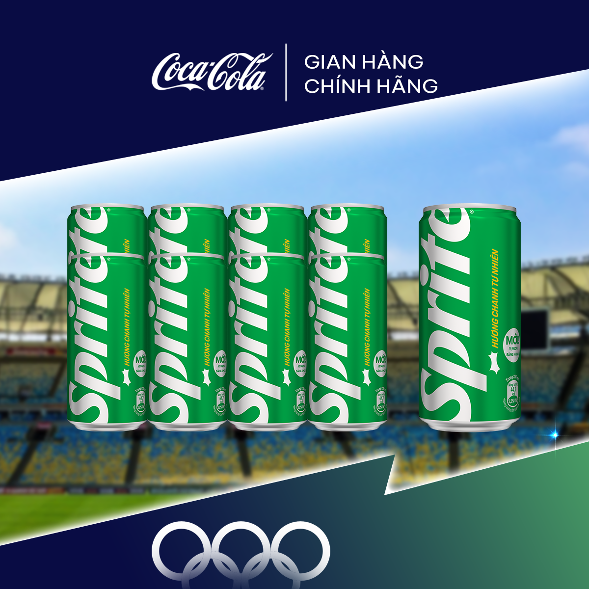 Lốc 8 Lon Mi-nhon Nước Giải Khát Có Gas Sprite Lon 235ml