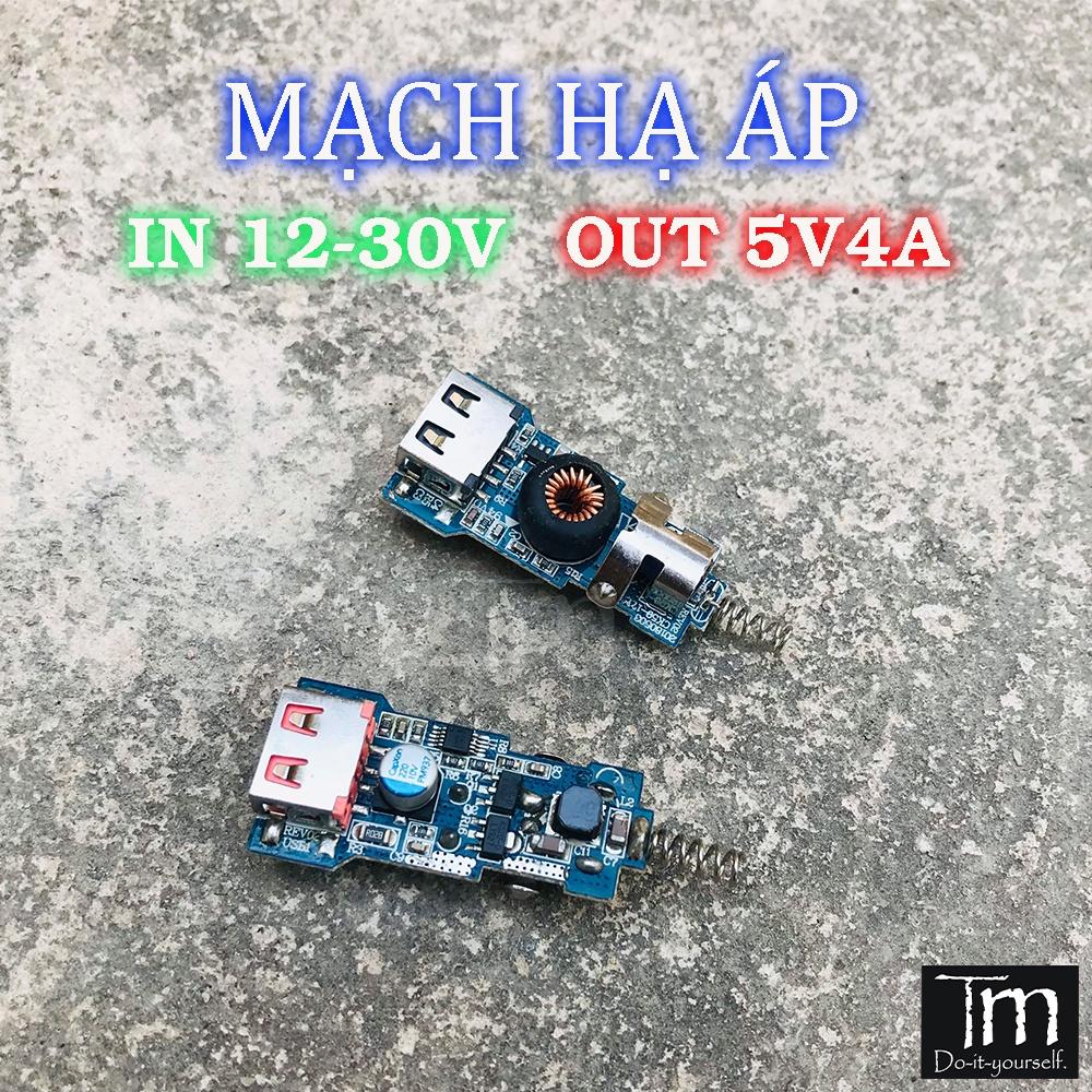 Mạch Hạ Áp Vào 12-30V đầu ra 5V4A 2*USB