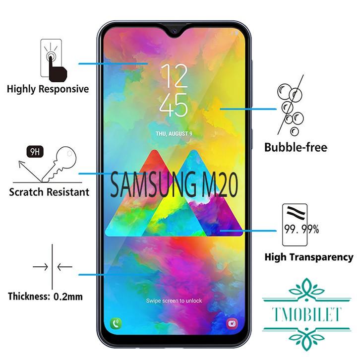 Kính Cường Lực Dành Cho Điện Thoại Samsung Galaxy M20 Full Màn Hình Full Keo 9D - Màu Đen