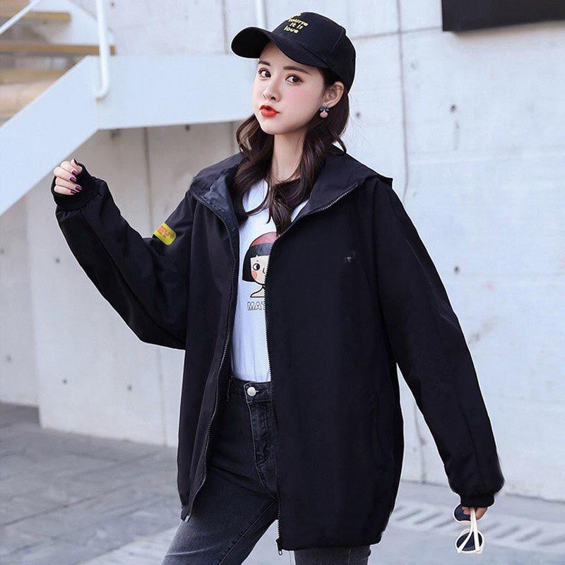 Áo Khoác Dù 2 Lớp Ép Hình Form Rộng Có Nón Nam Nữ Unisex - TÂM SHOP