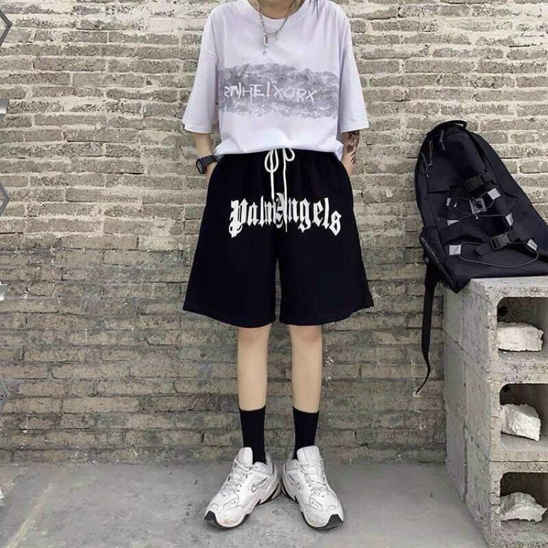 Quần thun lửng in hàng chữ ngang rất xinh chất thun hai da mềm mịn có 3size M,L,Xl cho nam nữ
