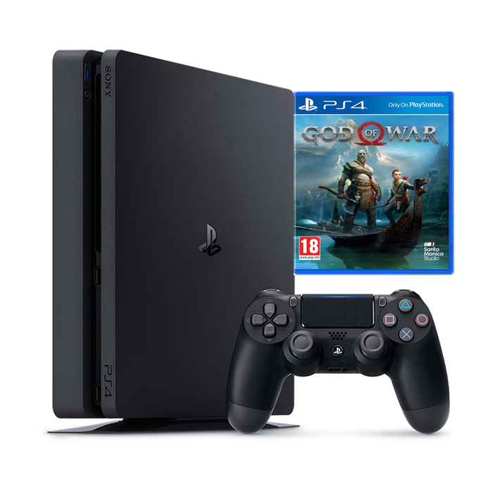 Bộ Ps4 Slim 500gb Model 2218a Kèm Đĩa Game Godofwar 4 -Chính Hãng