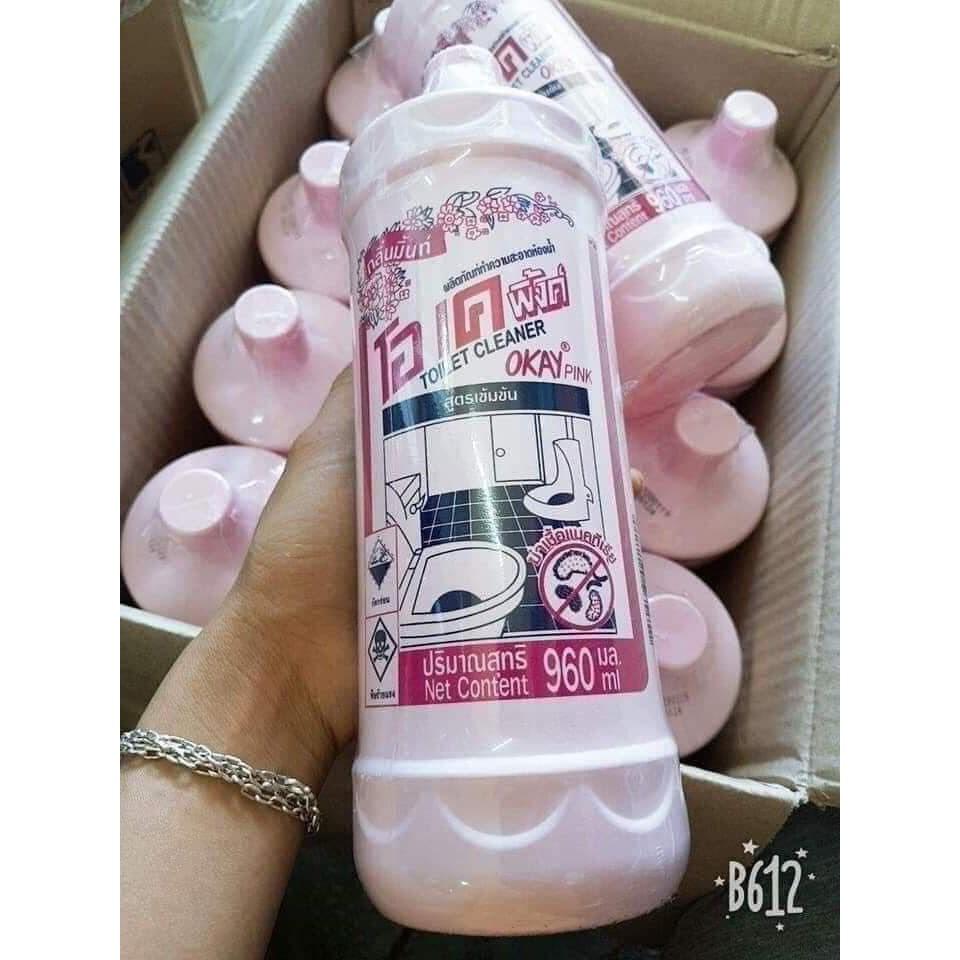 Nước tẩy bồn cầu Okay Pink 960ml-Thái lan
