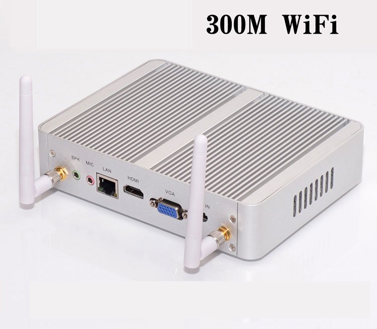 Mini PC, CPU Mini máy tính chuẩn công nghiệp Aturos YC025 Core i5 4200U, RAM 8G, SSD M2 128G (Bạc)