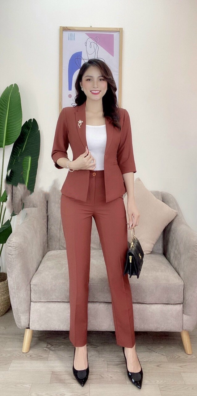 Bộ áo Vest quần dài Công sở Nữ