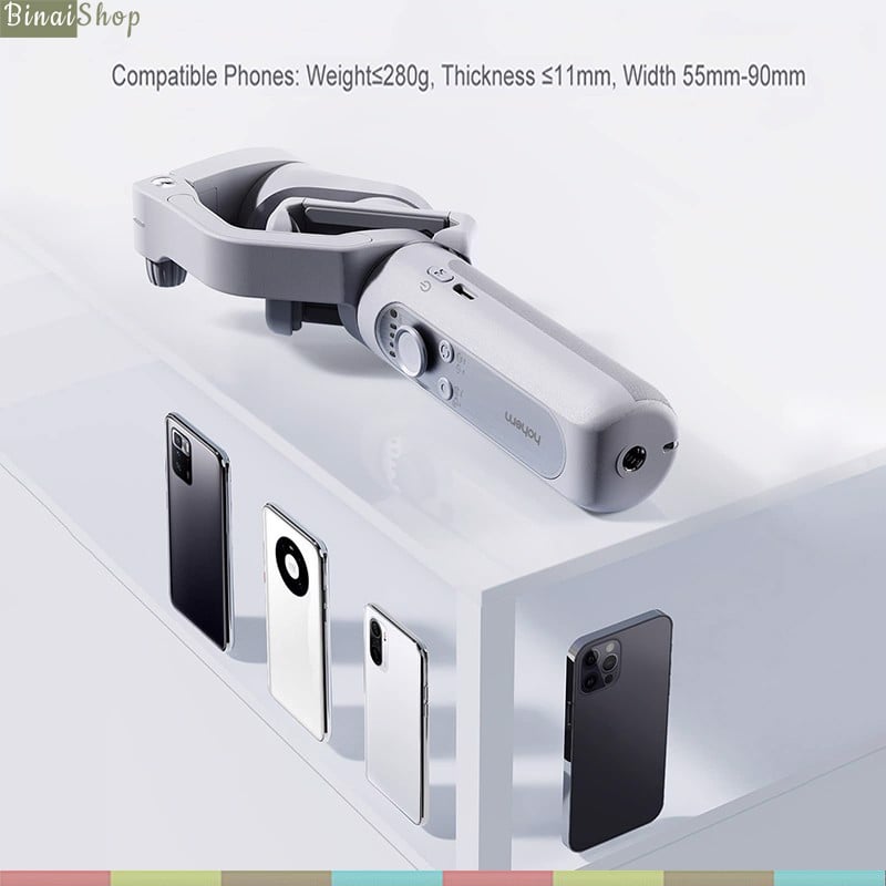 Hohem Isteady XE / XE Kit - Gimbal Chống Rung Cho Smartphone, Tải Trọng 280g, Sử Dụng 8 Giờ- Hàng chính hãng