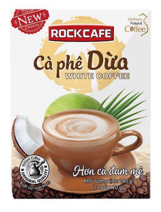 [CB] 2 hộp: Cà phê Dừa + Cà phê Sầu Riêng (Hộp 12 gói x 20 gr)