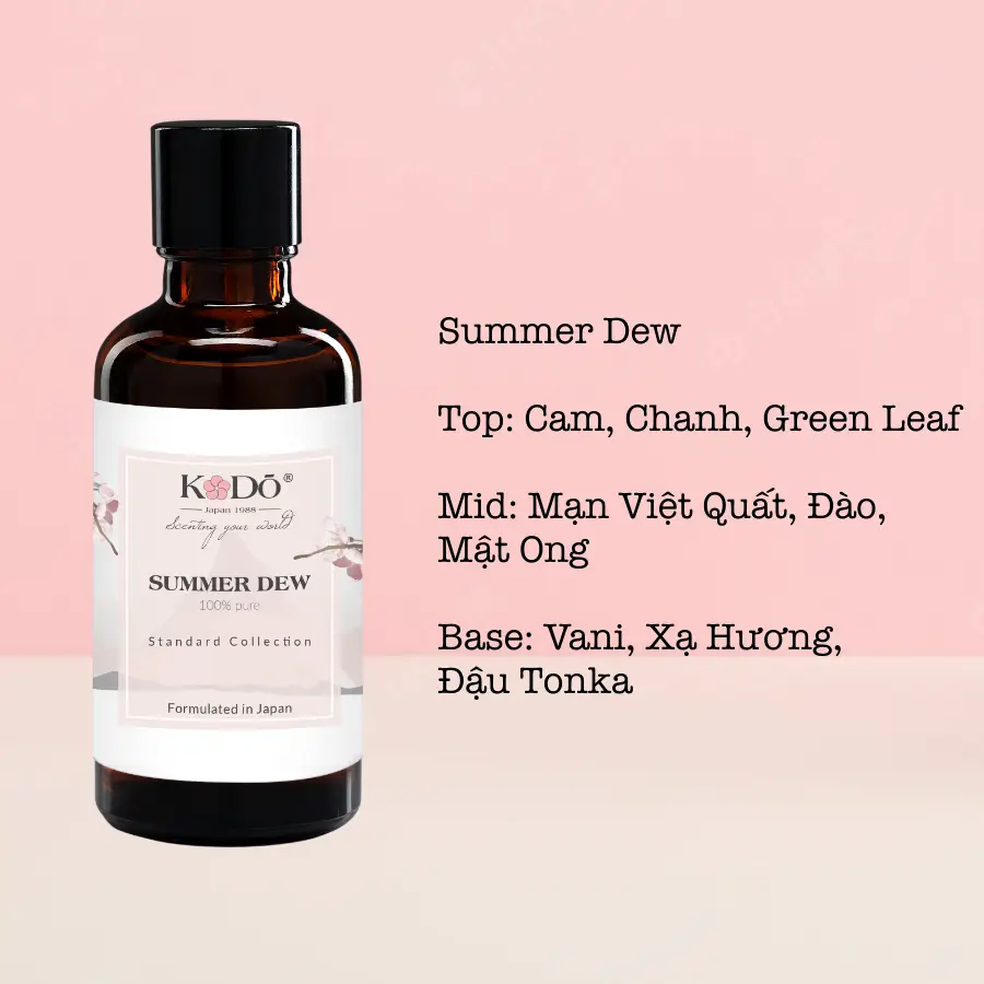 Tinh Dầu Nước Hoa Kodo Summer Dew Hương Ngọt Ngào