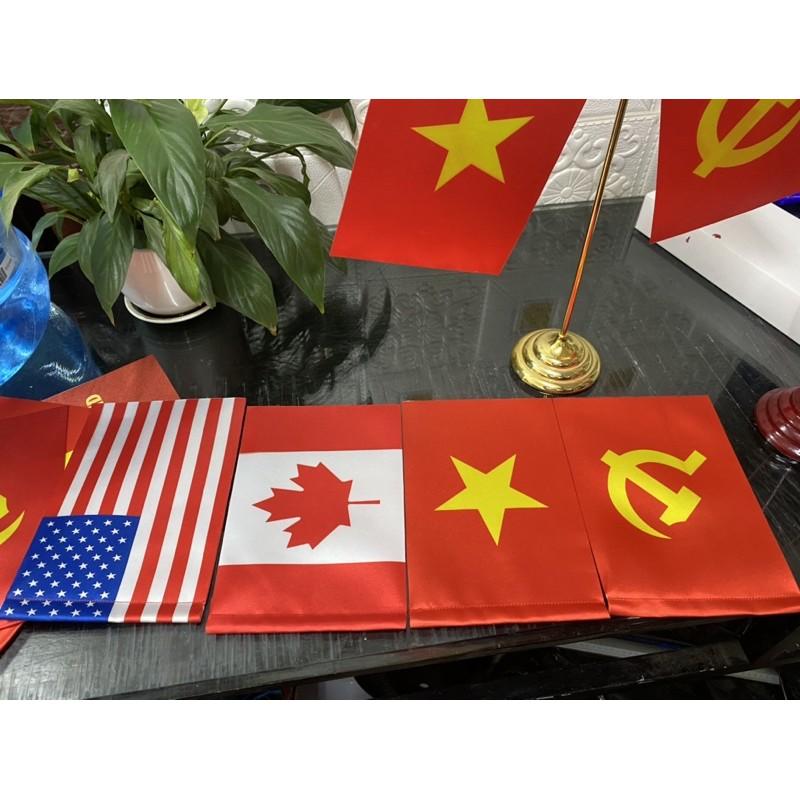 Lá cờ để bàn canada ,cờ để bàn làm việc các nước