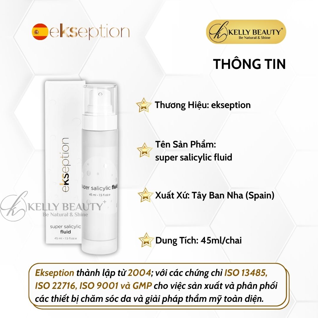 Nhũ Tương Giảm Dầu Thừa và Giảm Mụn ekseption Super Salicylic Fluid | Kelly Beauty