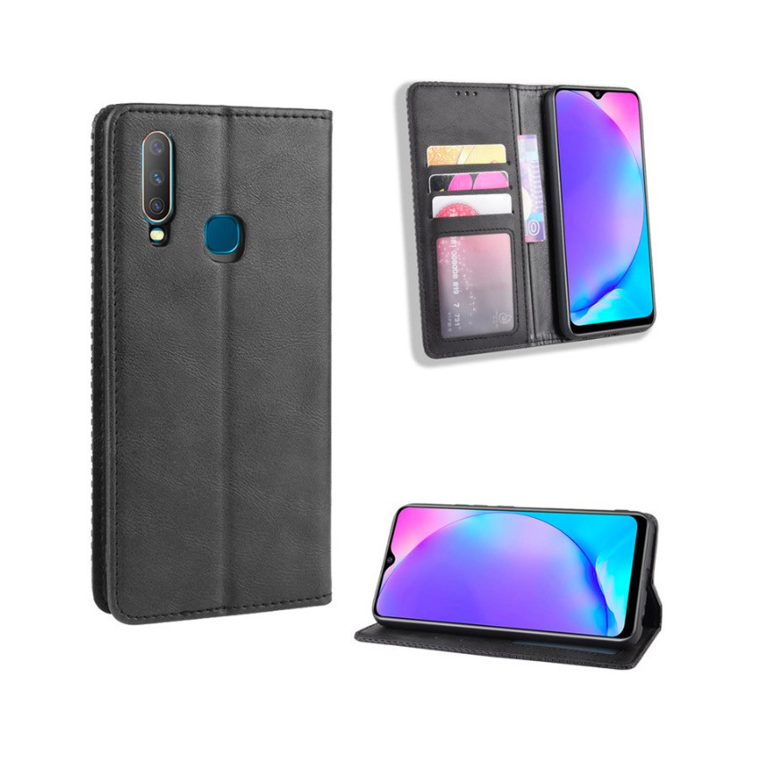 Bao da Flip Wallet Leather dạng ví đa năng siêu bền siêu êm dành cho Vivo U10