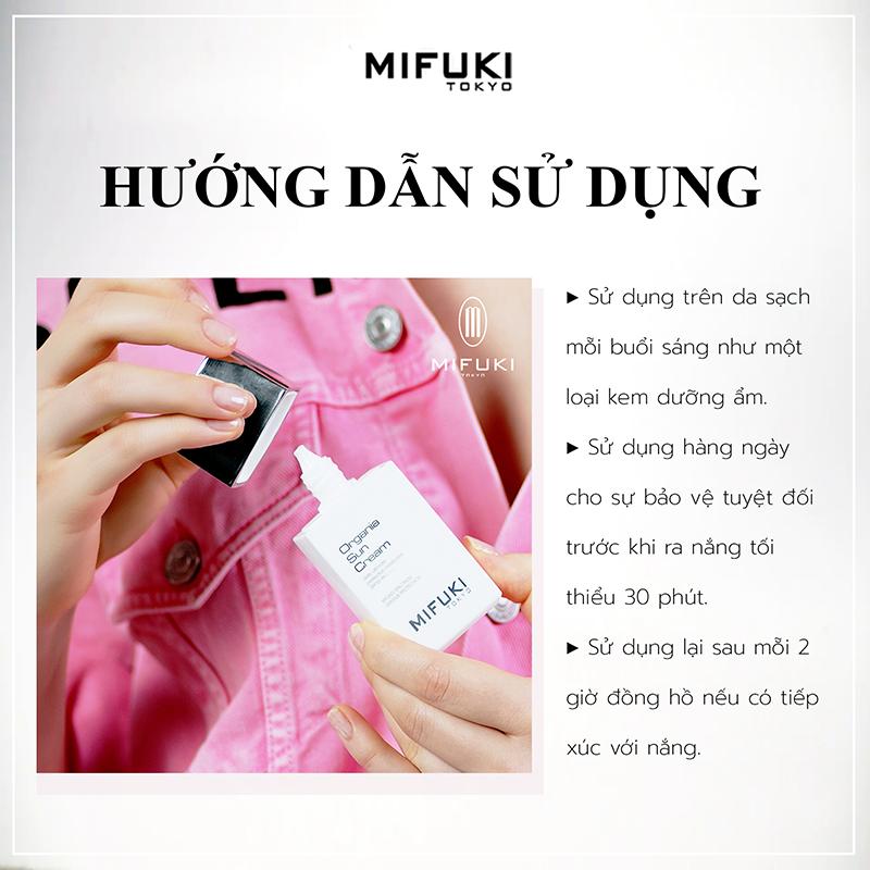 KEM CHỐNG NẮNG DƯỠNG ẨM HỮU CƠ - ORGANIA SUN CREAM MIFUKI (50ml)